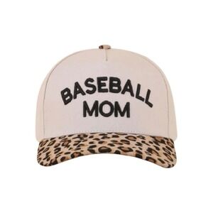 Zenana Baseball Mom Embroidered Leopard Print Hat New Adjustable Boy Mom Cap